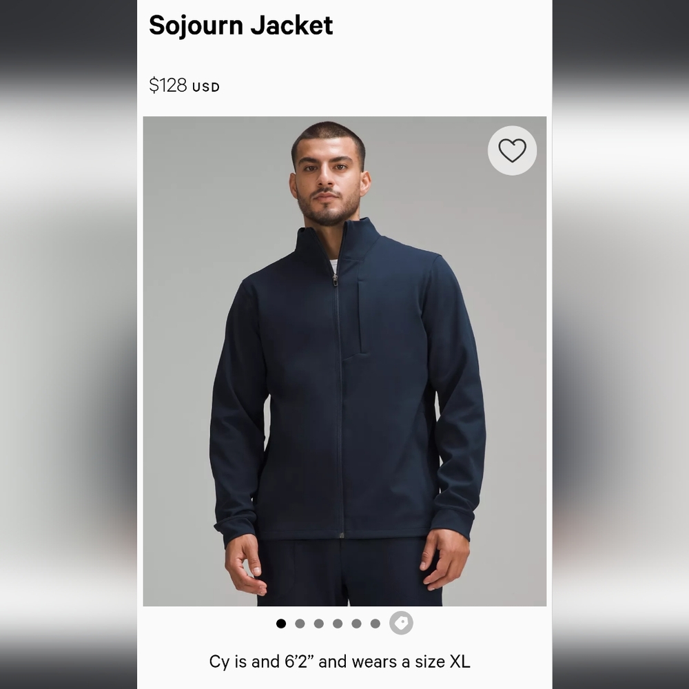 Lululemon Sojourn Men's Tan Jacket XL